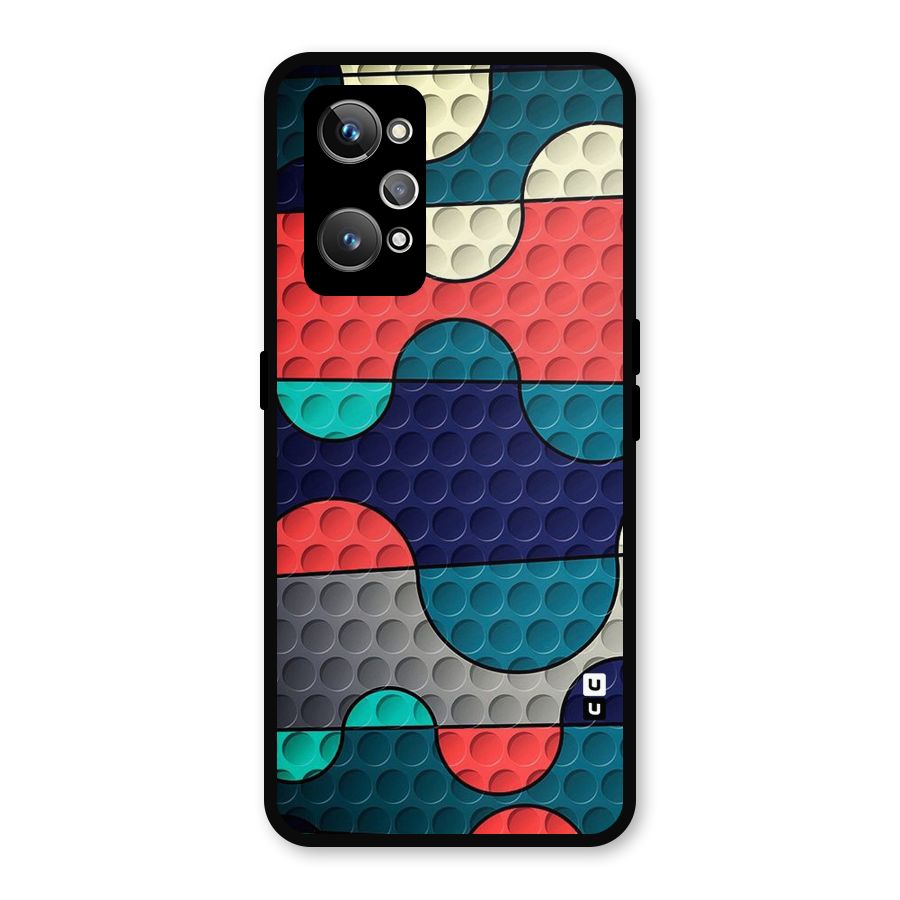 Colorful Puzzle Design Metal Back Case for Realme GT Neo 3T