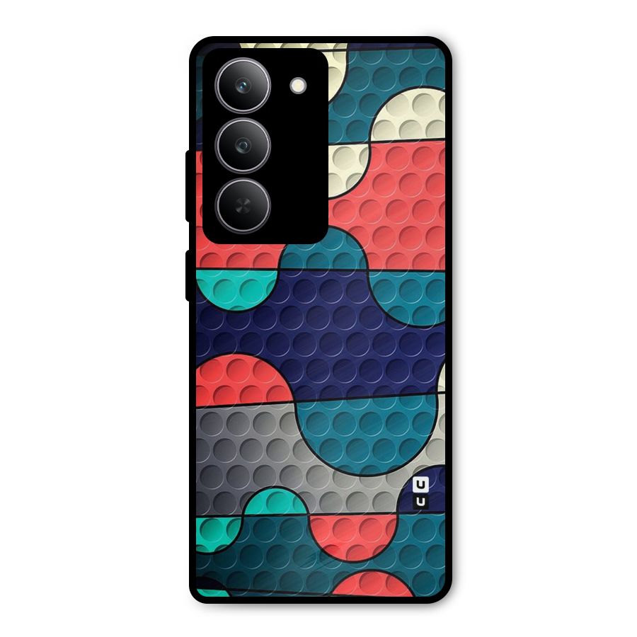 Colorful Puzzle Design Metal Back Case for Realme P3x