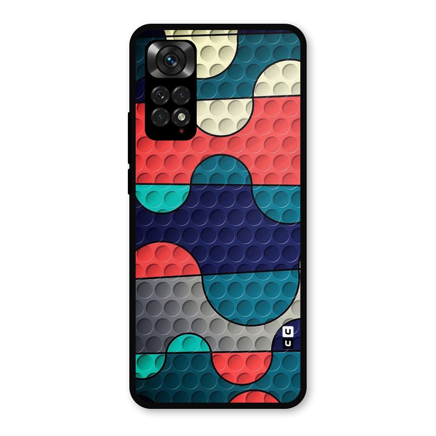 Colorful Puzzle Design Metal Back Case for Redmi Note 11s