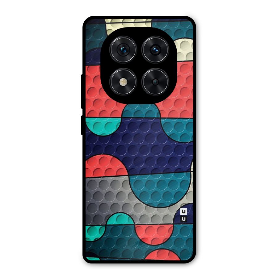 Colorful Puzzle Design Metal Back Case for Redmi Note 14 Pro 5G