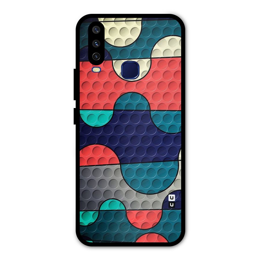 Colorful Puzzle Design Metal Back Case for Vivo V17