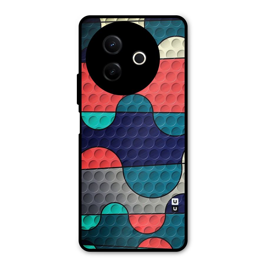 Colorful Puzzle Design Metal Back Case for Vivo Y39