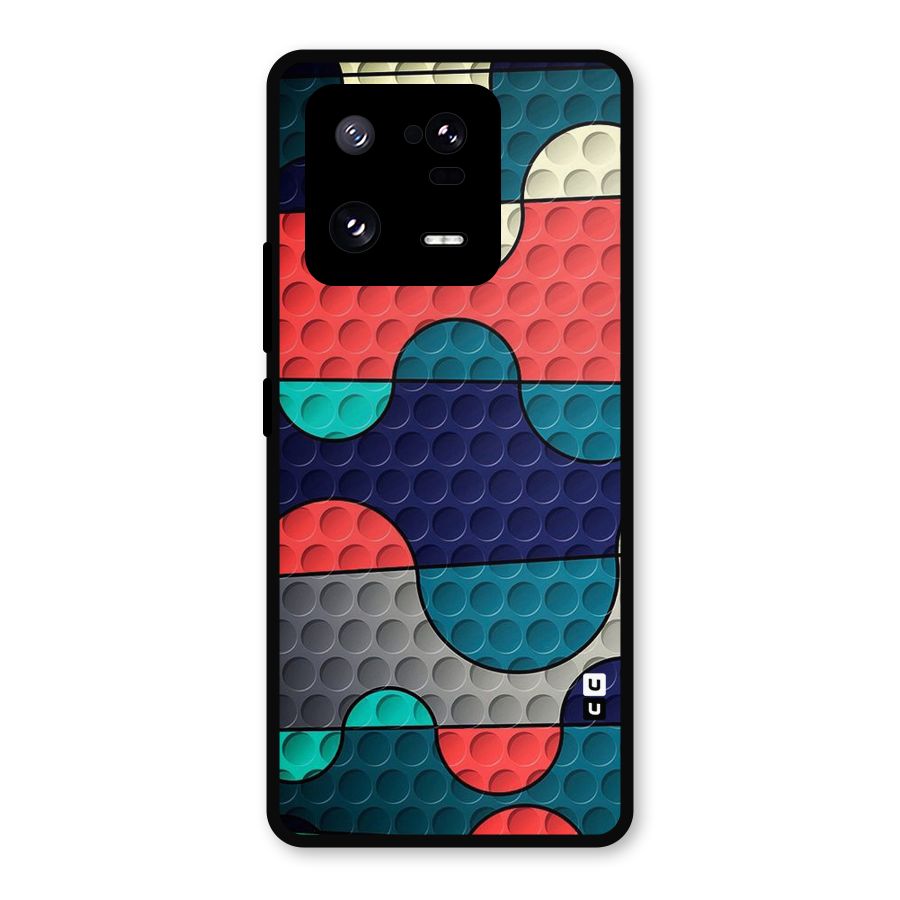 Colorful Puzzle Design Metal Back Case for Xiaomi 13 Pro