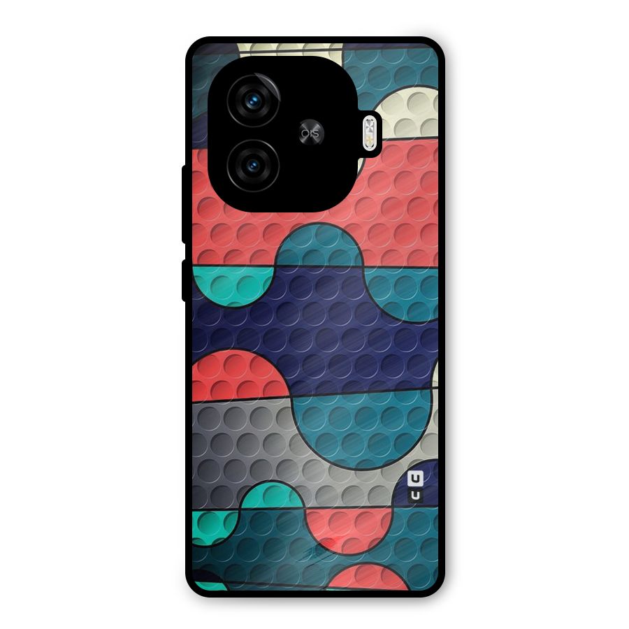Colorful Puzzle Design Metal Back Case for iQOO Neo 10R