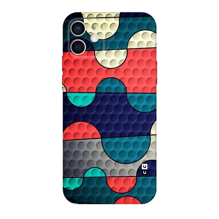 Colorful Puzzle Design Original Polycarbonate Back Case for iPhone 12