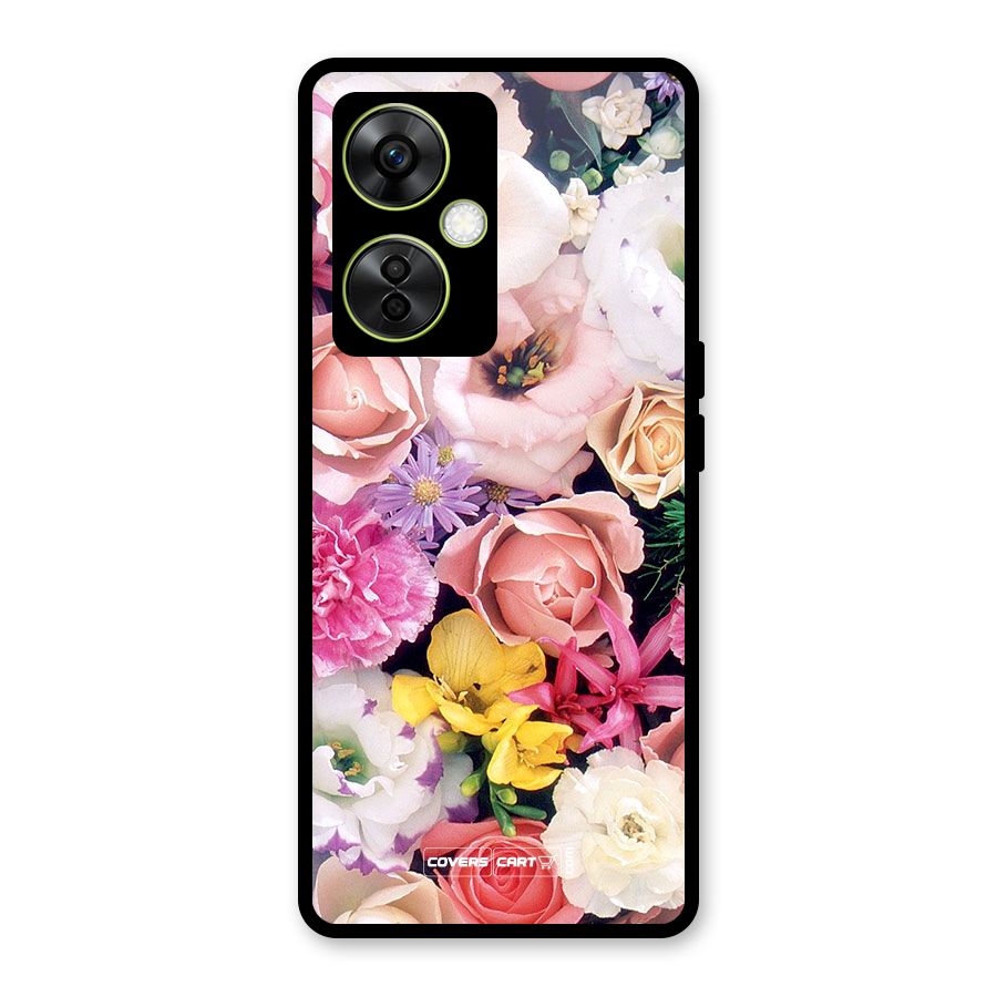 Colorful Roses Glass Back Case for OnePlus Nord CE 3 Lite