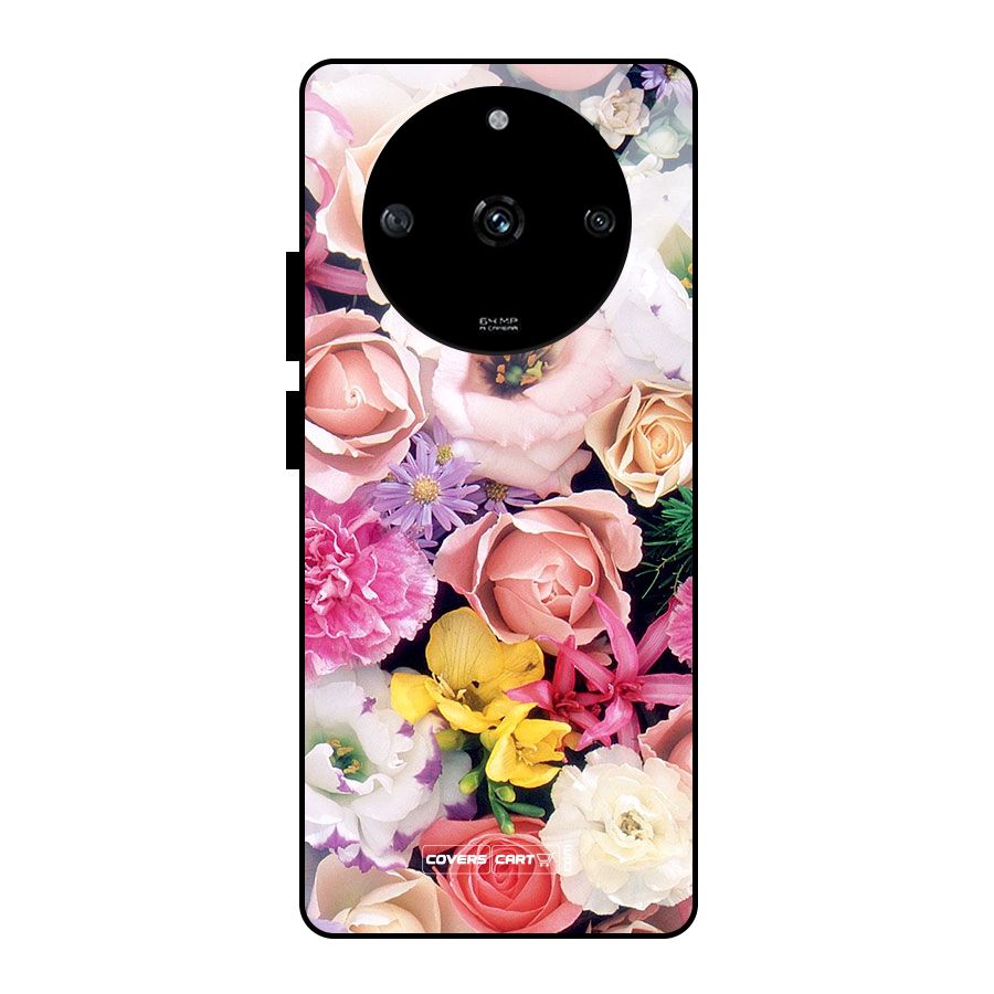 Colorful Roses Glass Back Case for Realme Narzo 60 5G
