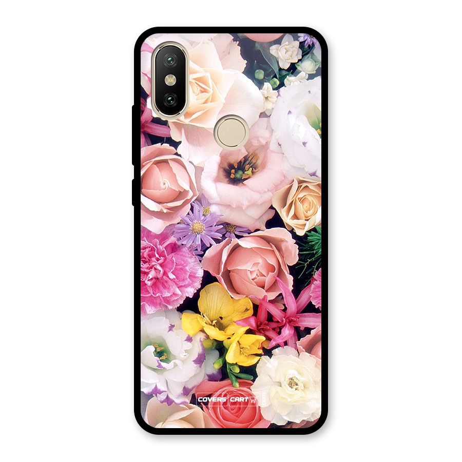 Colorful Roses Glass Back Case for Redmi A2