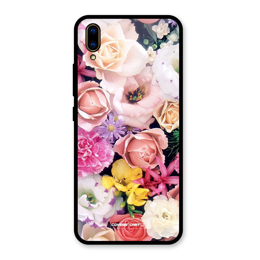 Colorful Roses Glass Back Case for Vivo V11 Pro