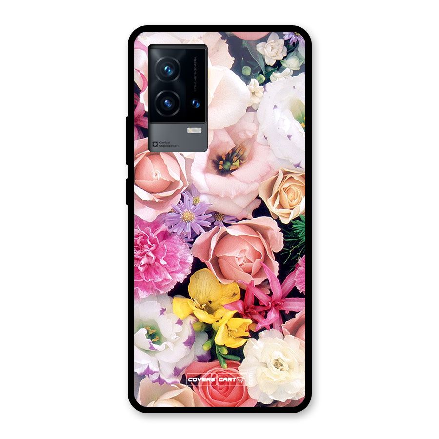 Colorful Roses Glass Back Case for iQOO 9 5G