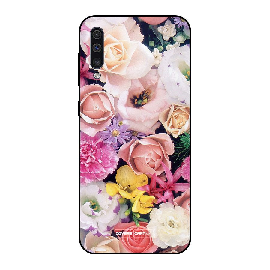 Colorful Roses Metal Back Case for Galaxy A50s