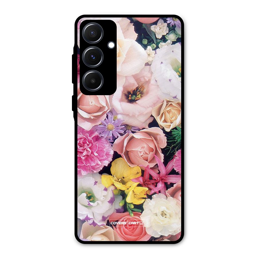 Colorful Roses Metal Back Case for Galaxy A55