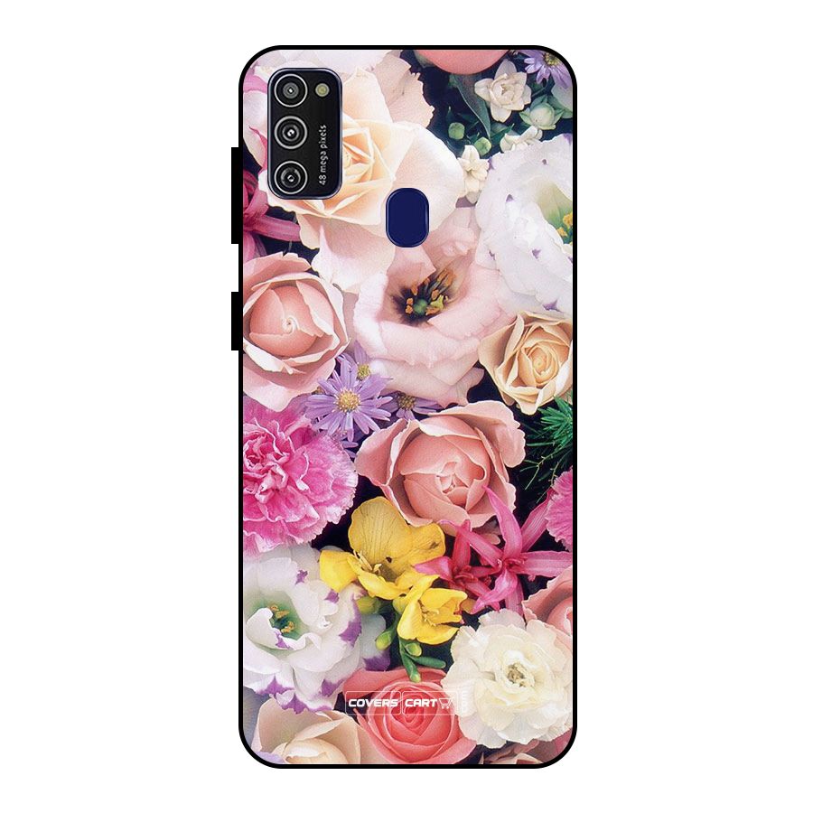 Colorful Roses Metal Back Case for Galaxy M30s