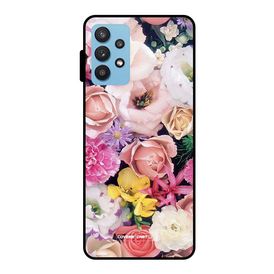 Colorful Roses Metal Back Case for Galaxy M32 5G