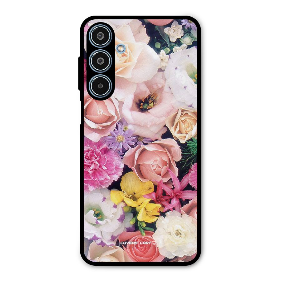 Colorful Roses Metal Back Case for Galaxy M35