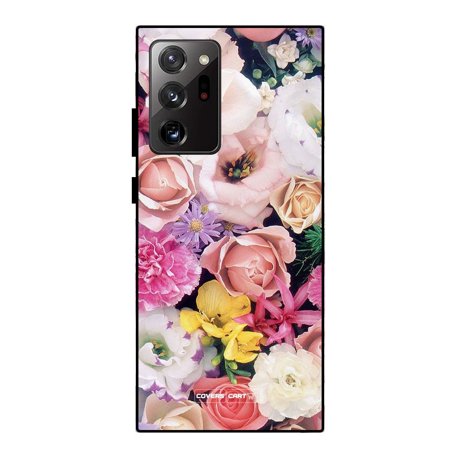 Colorful Roses Metal Back Case for Galaxy Note 20 Ultra