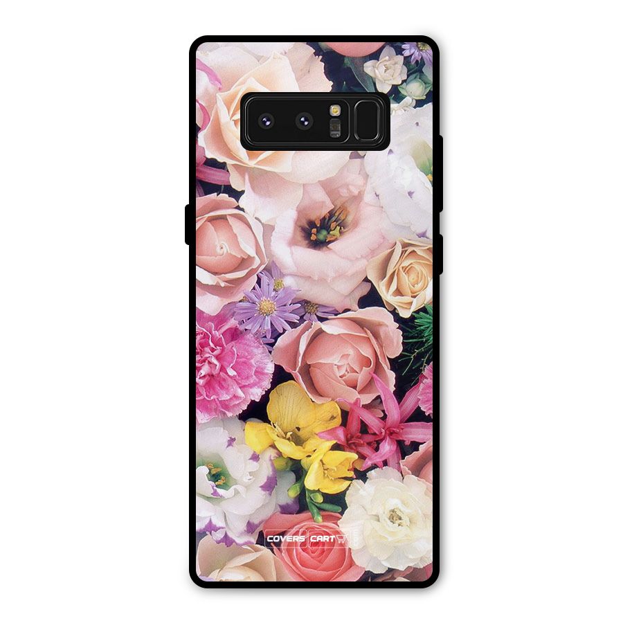 Colorful Roses Metal Back Case for Galaxy Note 8