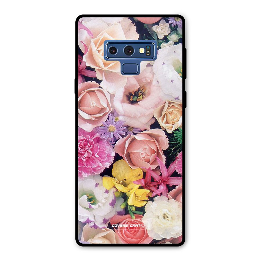 Colorful Roses Metal Back Case for Galaxy Note 9