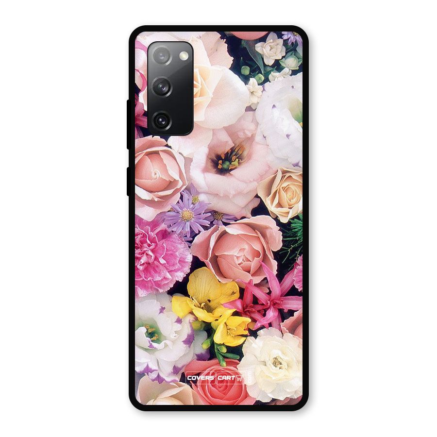 Colorful Roses Metal Back Case for Galaxy S20 FE 5G