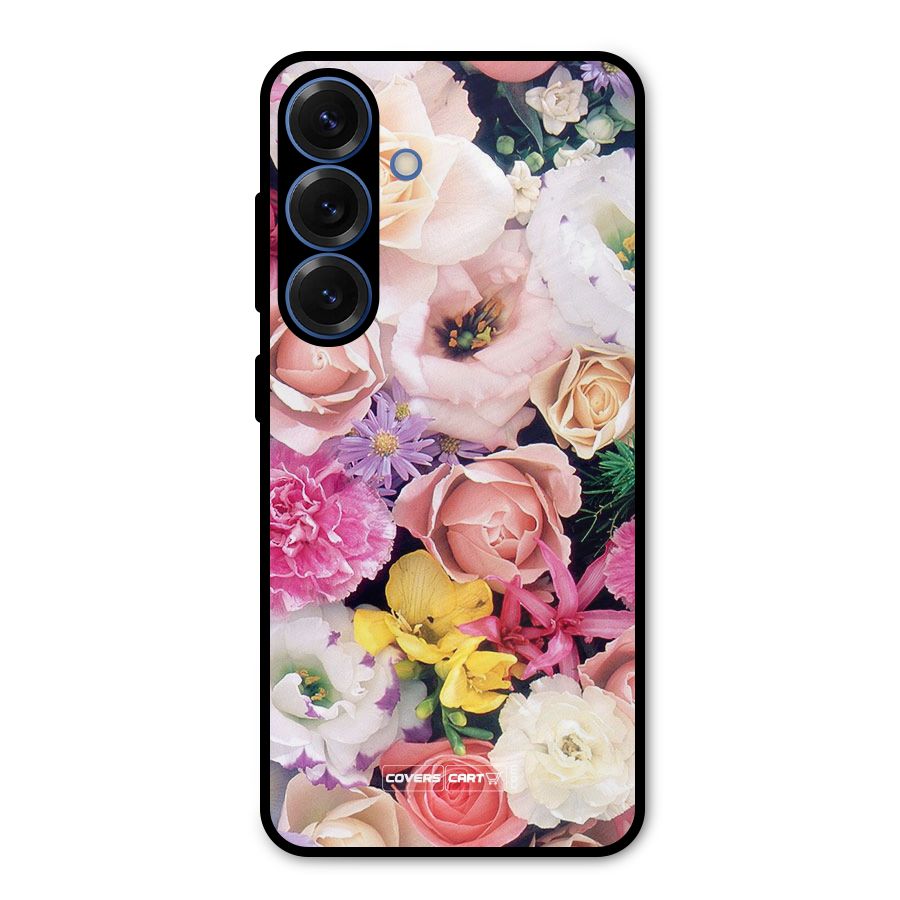 Colorful Roses Metal Back Case for Galaxy S25