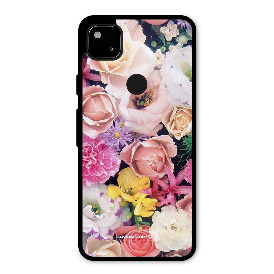 Colorful Roses Metal Back Case for Google Pixel 4a
