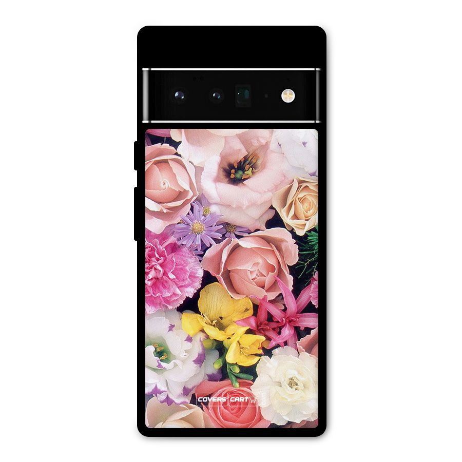 Colorful Roses Metal Back Case for Google Pixel 6 Pro