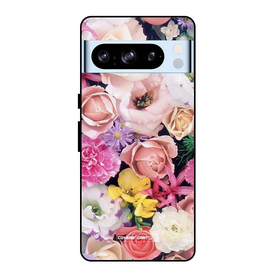 Colorful Roses Metal Back Case for Google Pixel 8 Pro