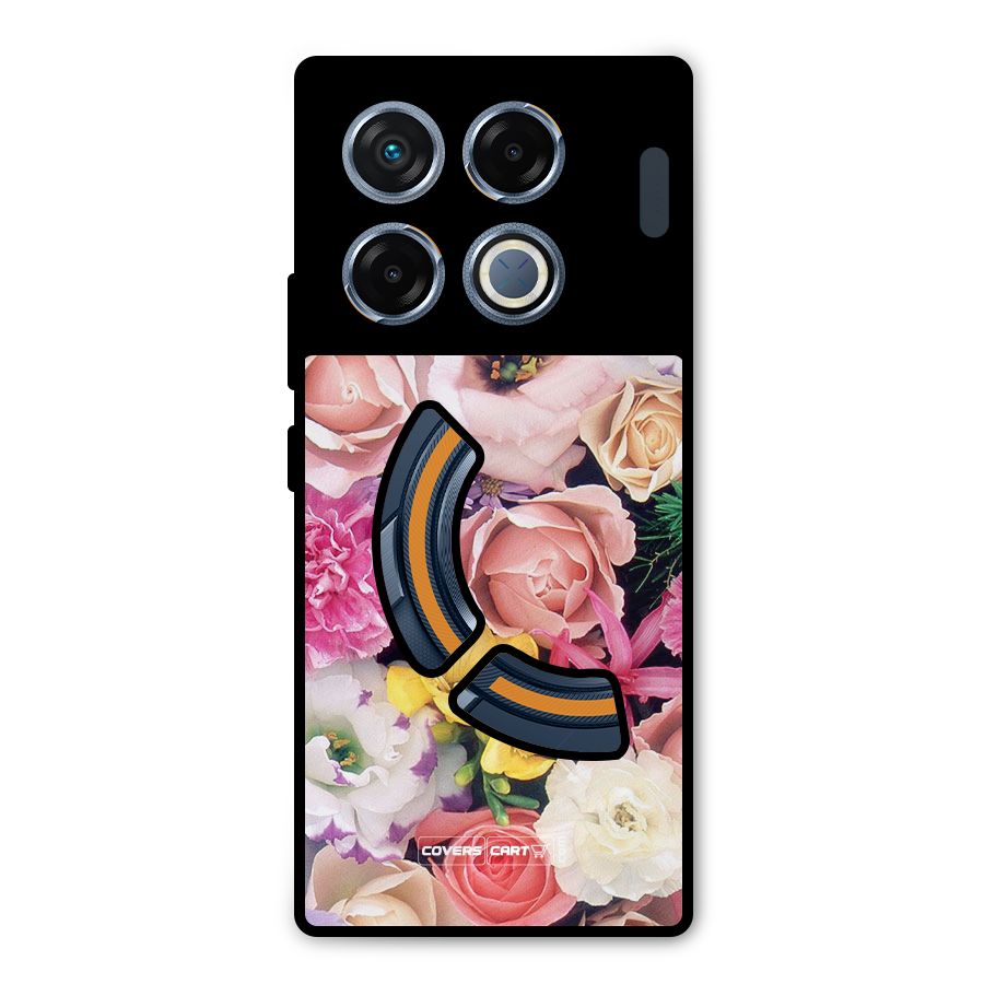 Colorful Roses Metal Back Case for Infinix GT 20 Pro