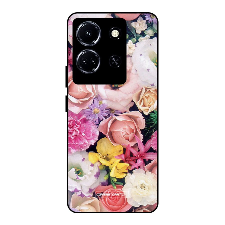 Colorful Roses Metal Back Case for Infinix Note 30 5G