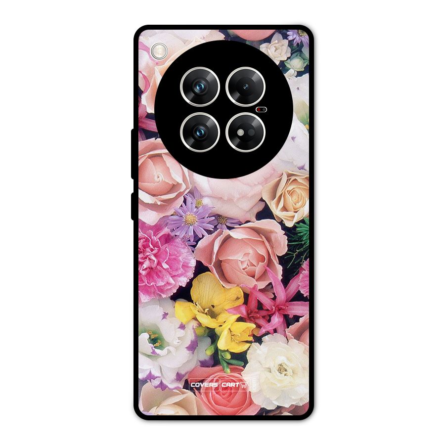 Colorful Roses Metal Back Case for Infinix Zero 40 5G