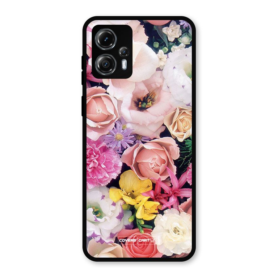Colorful Roses Metal Back Case for Moto G13