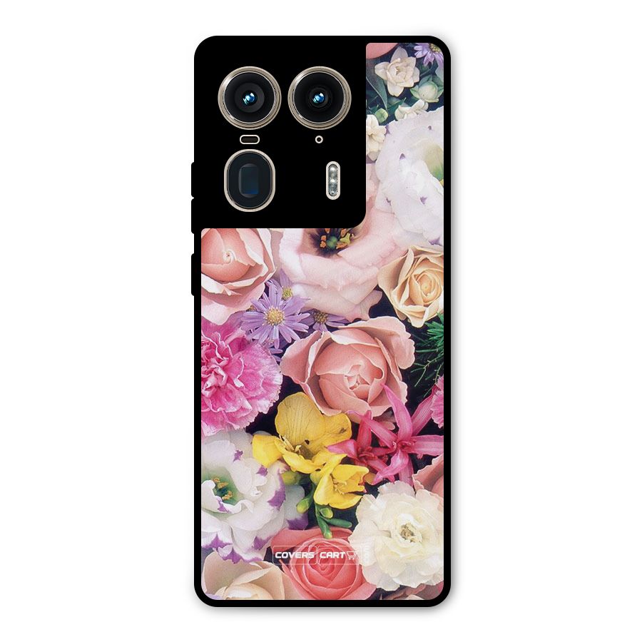 Colorful Roses Metal Back Case for Motorola Edge 50 Ultra