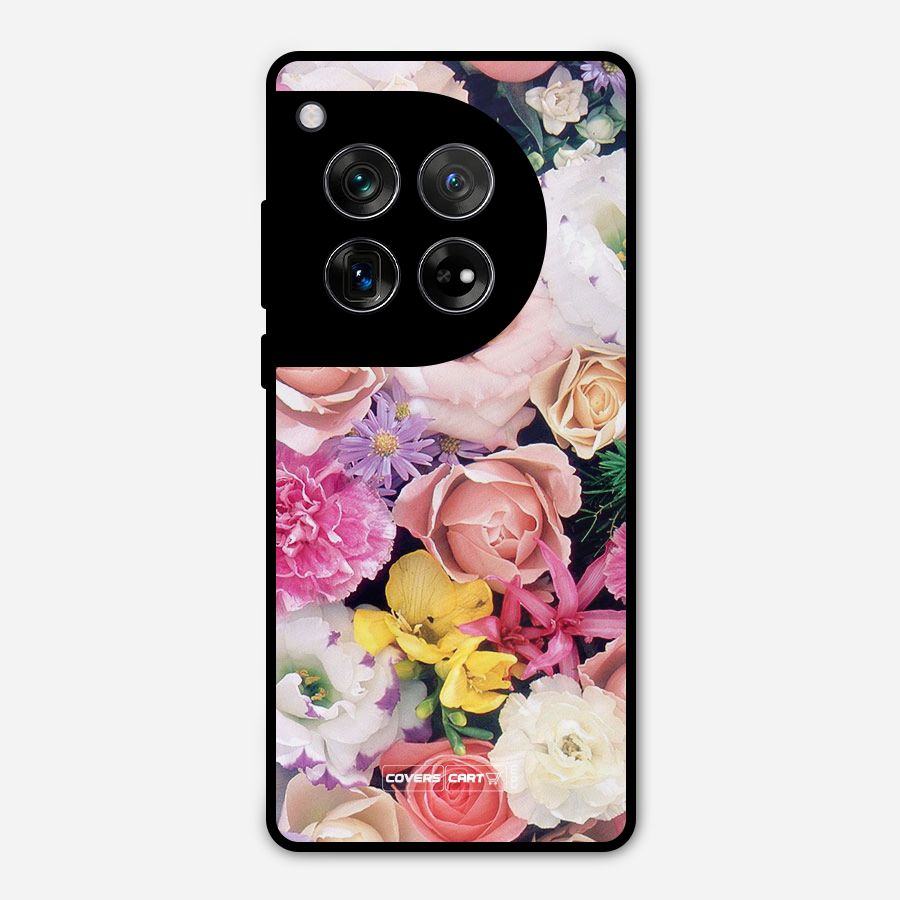 Colorful Roses Metal Back Case for OnePlus 12