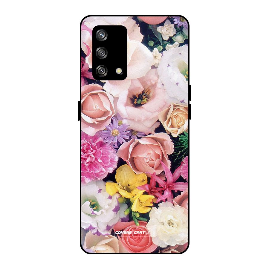 Colorful Roses Metal Back Case for Oppo F19