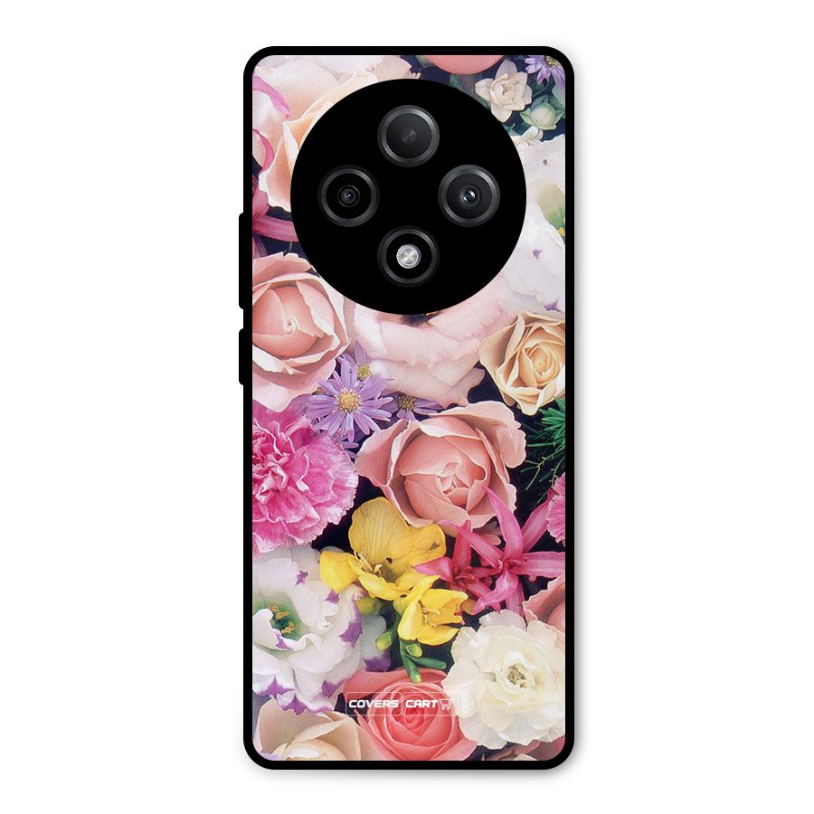 Colorful Roses Metal Back Case for Oppo F27 Pro Plus