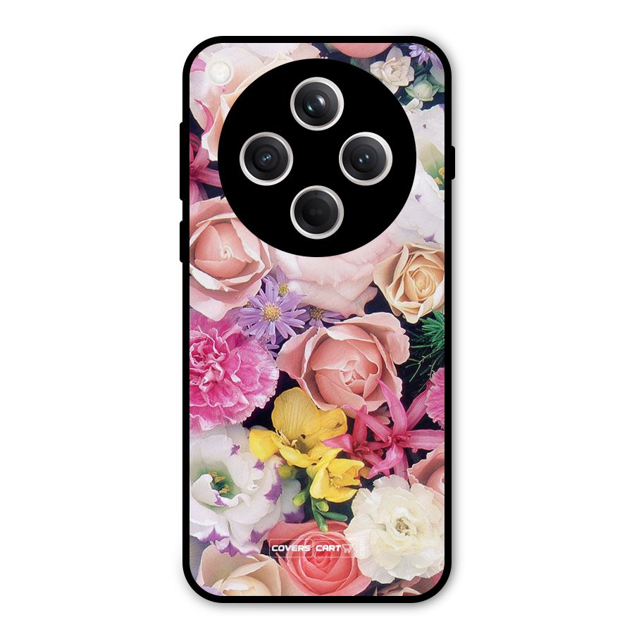 Colorful Roses Metal Back Case for Oppo Find X8
