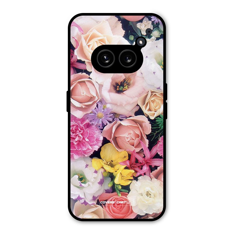 Colorful Roses Metal Back Case for Nothing Phone 2a
