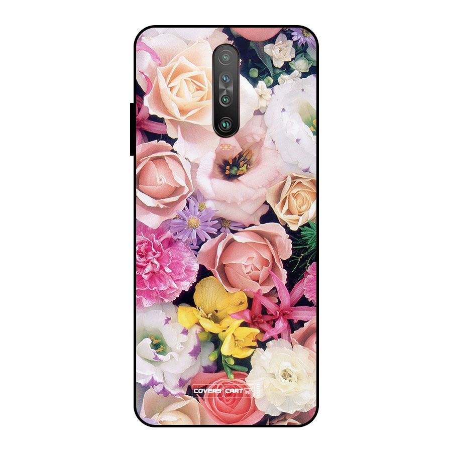 Colorful Roses Metal Back Case for Poco X2
