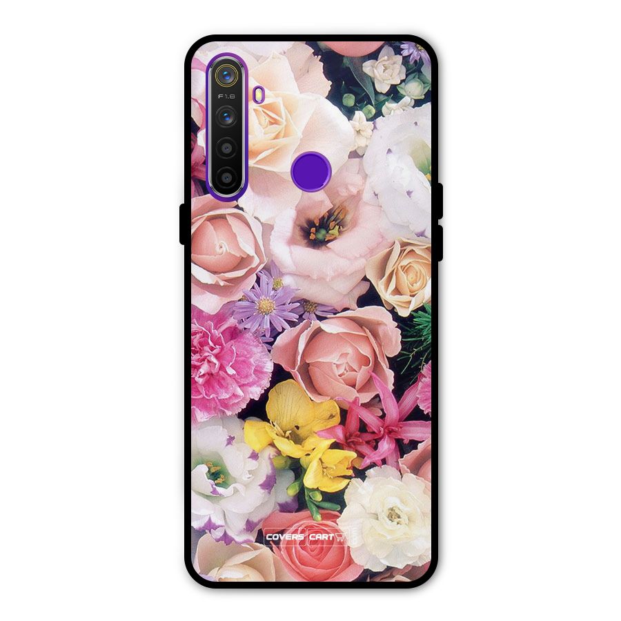 Colorful Roses Metal Back Case for Realme Narzo 10