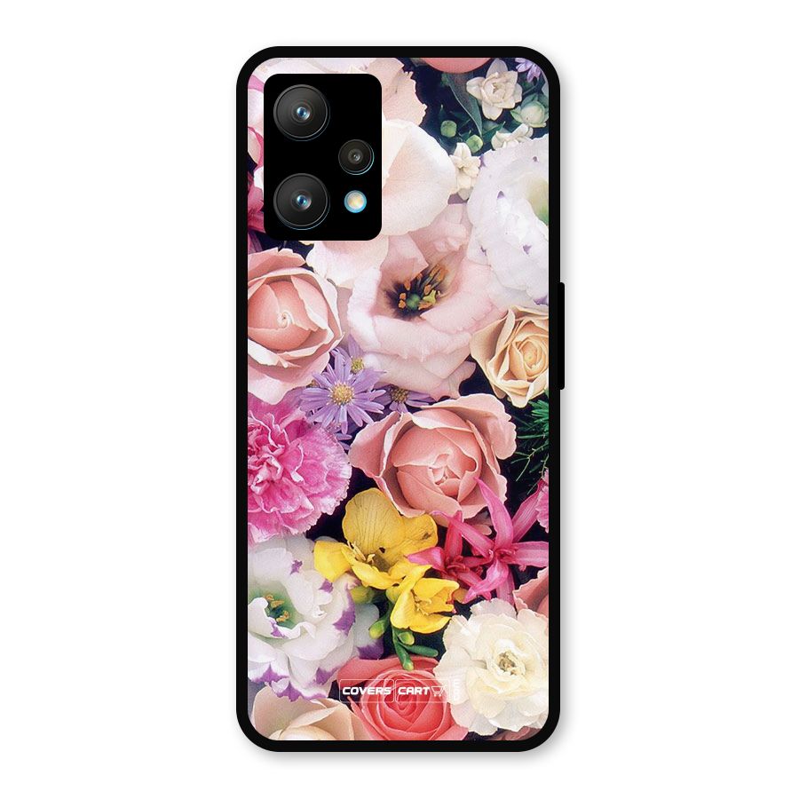 Colorful Roses Metal Back Case for Realme Narzo 50 Pro