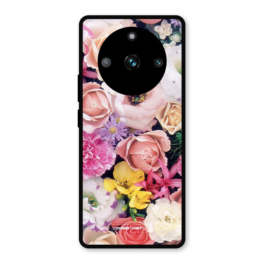 Colorful Roses Metal Back Case for Realme Narzo 60 Pro