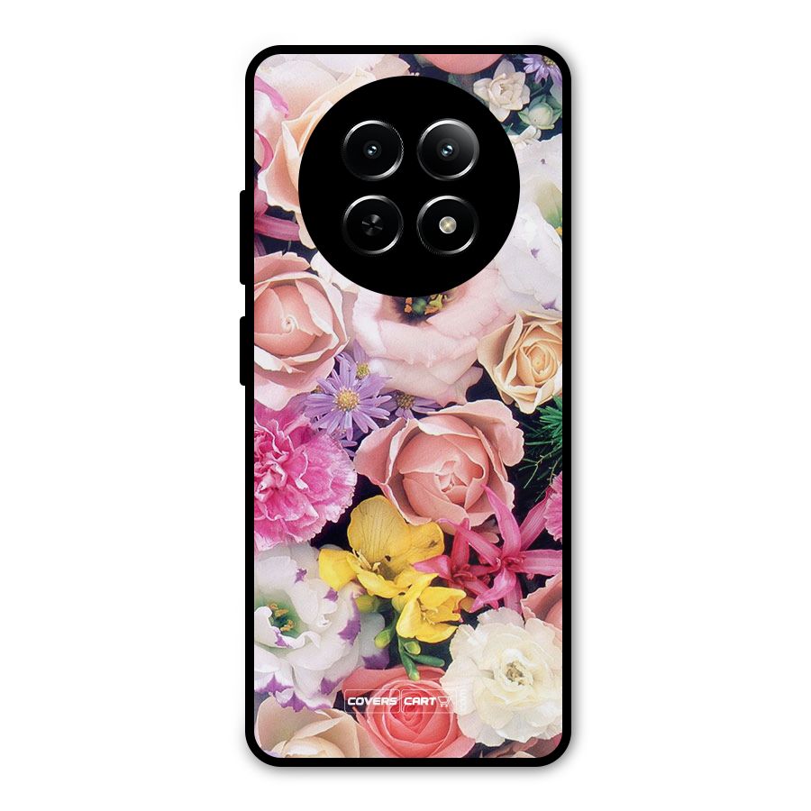 Colorful Roses Metal Back Case for Realme Narzo N65