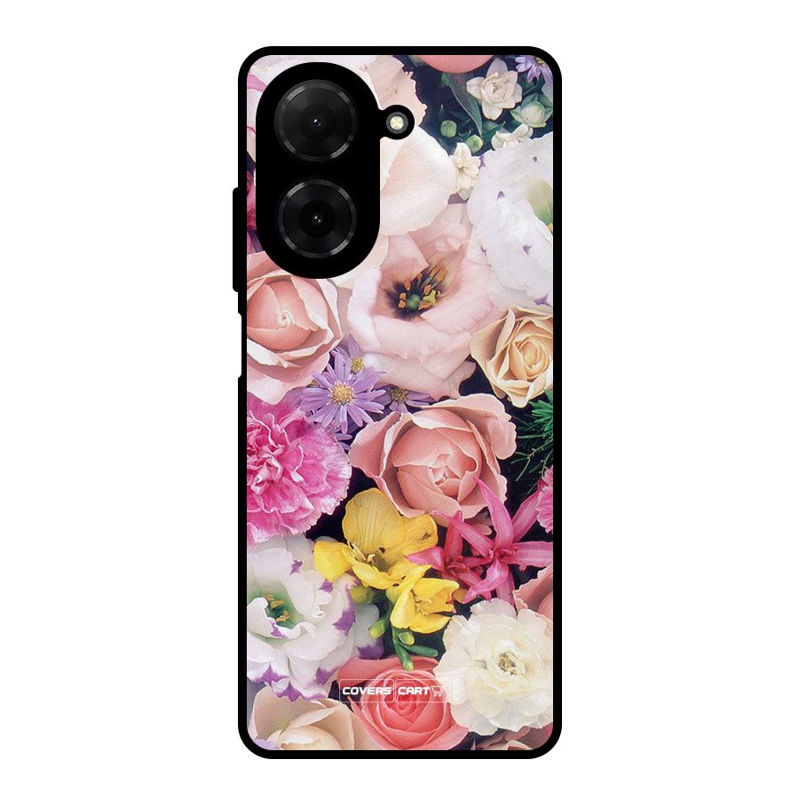Colorful Roses Metal Back Case for Redmi A5 4G