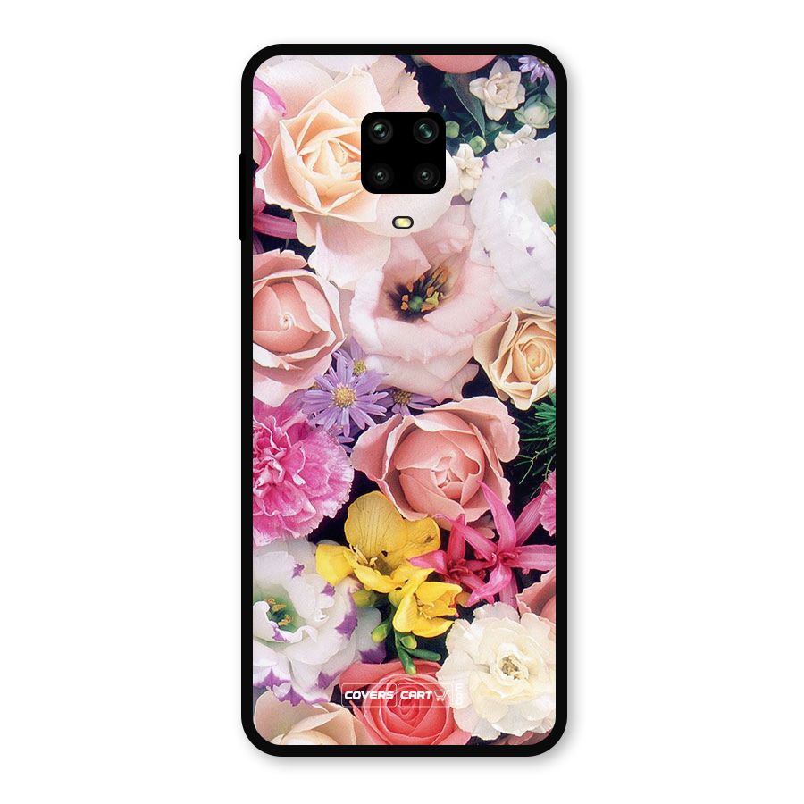 Colorful Roses Metal Back Case for Redmi Note 9 Pro