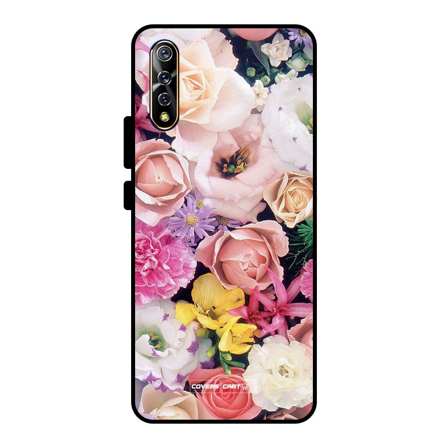 Colorful Roses Metal Back Case for Vivo S1