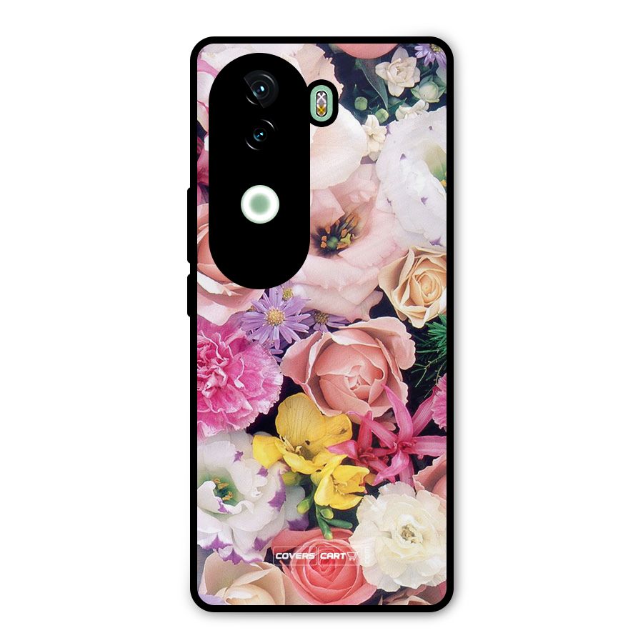 Colorful Roses Metal Back Case for Vivo V40e