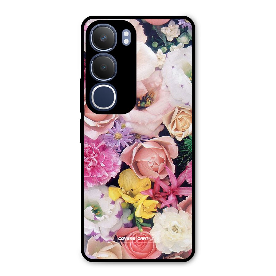 Colorful Roses Metal Back Case for Vivo Y29
