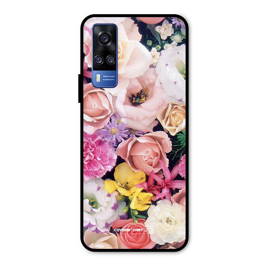 Colorful Roses Metal Back Case for Vivo Y31