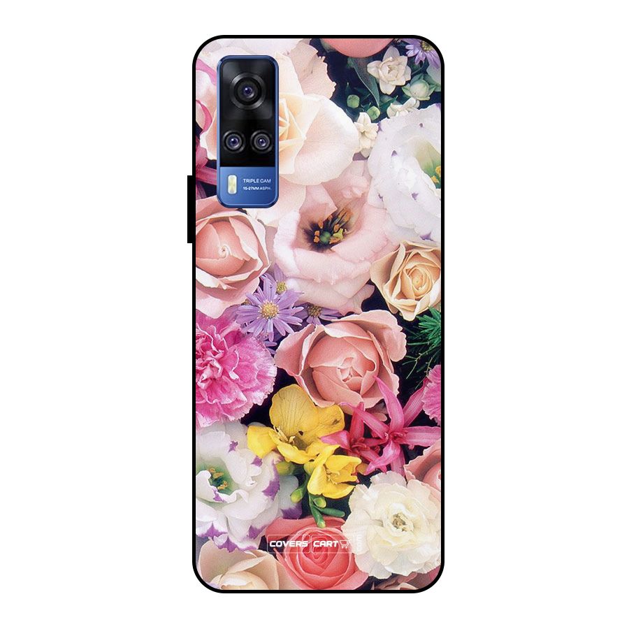 Colorful Roses Metal Back Case for Vivo Y51