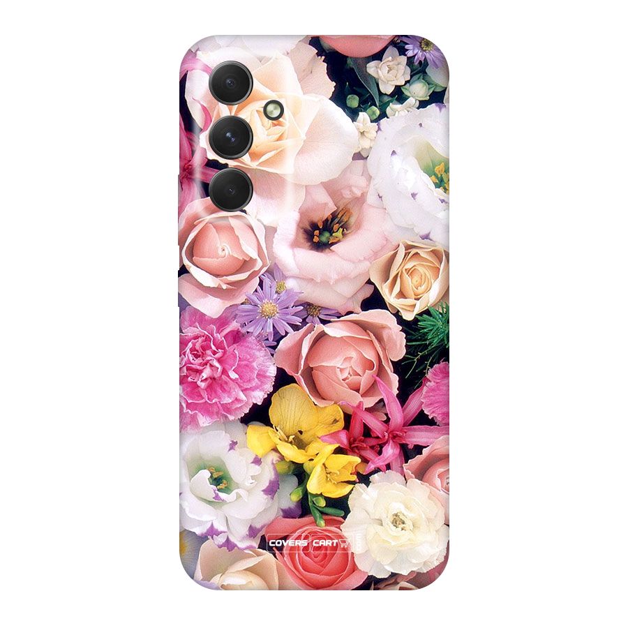 Colorful Roses Original Polycarbonate Back Case for Galaxy A54
